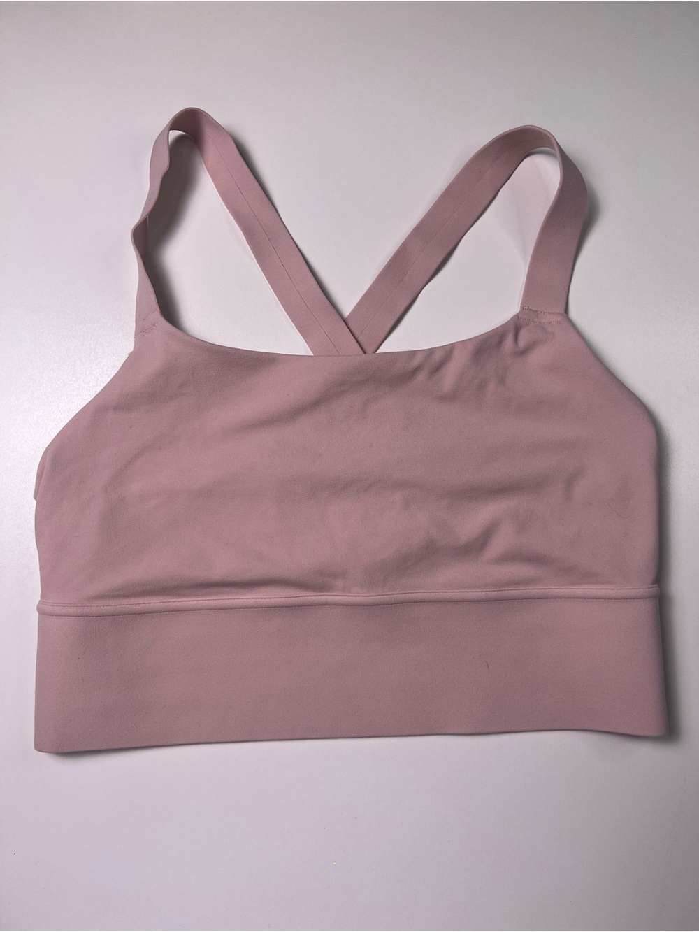 Athleta Warrior Longline Sports Bra Pink Size Small S Powervita